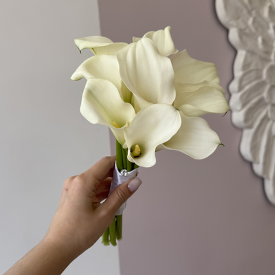 Букет невесты из белых калл №13