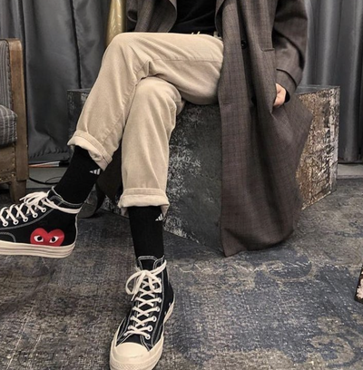 Converse comme des garçons kaki sale