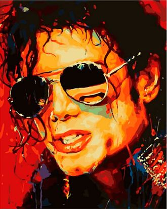 Картина по номерам 40х50 GX 36776 Майкл Джексон