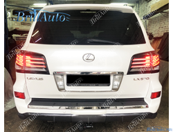 Стопы Lexus LX 570 2012-2015 серые дымчатые
