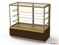 Витрина кондитерская Kayman K-ВК-1300 квадро бронза