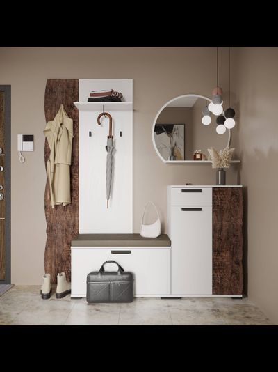 Арбе прихожая Тумба Белый