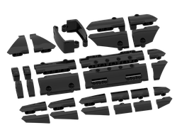 TP1, Комплект оригинальных панелей LEGO Technic  30 шт., Black