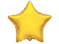 Фольгированная звезда 32" золото