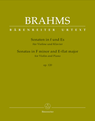 Brahms. 2 Sonaten op.120 für Violine und Klavier