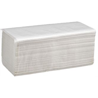Бумажные полотенца 200/250 листов V(ZZ)-сложения 1 сл. /белые/целлюлоза/