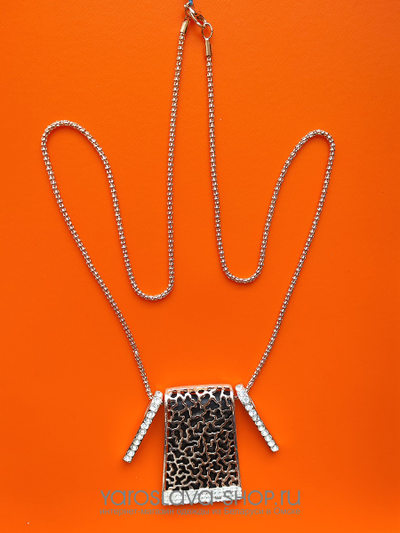 Подвеска с кулоном черно-золотого цвета