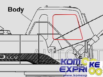 2903-0051 Стекло правое переднее для Doosan SOLAR140LC-V