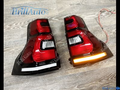 Стопы Toyota Land Cruiser Prado 150 2009-2017 стиль 2018+ с анимацией