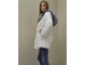 Шуба Женская куртка с капюшоном Лилия  натуральный мех кролик Рекс зимняя, белая АРТ. Ц-044