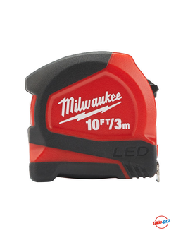 Рулетка Milwaukee с LED подсветкой 3 м 48226602