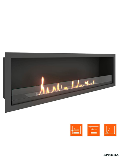 Биокамин в нишу  LEADER 1000 Small. Защитное стекло