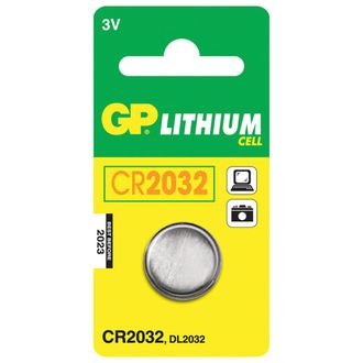 Батарейка GP Lithium, CR2032, литиевая, 1 шт., в блистере