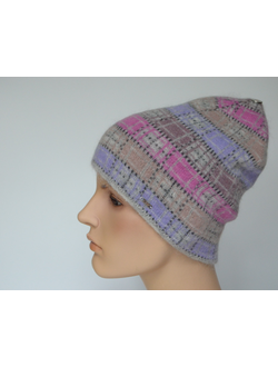 Шапка в клетку разноцветная Vizio Италия 1038 CY