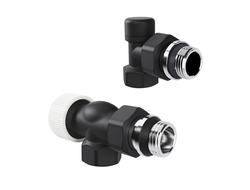 Набор термостатический осевой Royal Thermo Design 1/2"М30х1,5 (Черный)