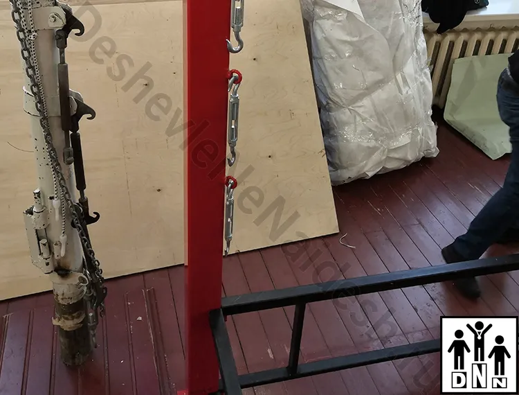 Монтаж ринга на помосте