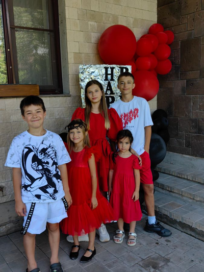 Оформление детского дня рождения в красно-чёрном стиле № 1451