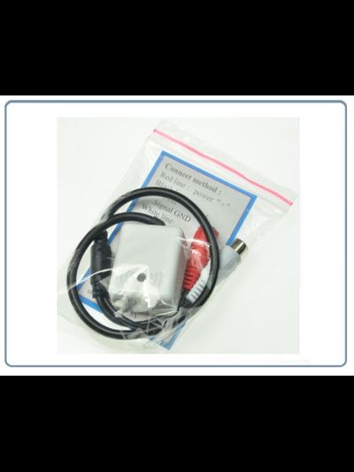 Высокочувствительный микрофон для систем видеонаблюдения, подключение IP видеокамер с аудио каналом. Уличное исполнение. (- 25 до +85 град.С)