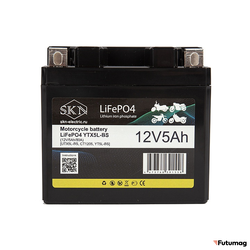 Аккумулятор для мототехники SKN LiFePO4 YTX5L-BS (12V/5Ah/80A)
