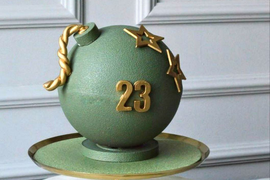 Торт бомба "Моему защитнику"