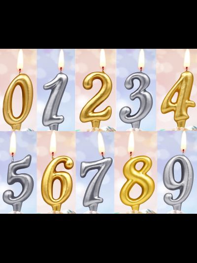 Свеча Цифра, 6 см, МИКС, Россия