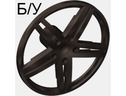 ! Б/У - Wheel Cover 5 Spoke without Center Stud - 35mm D. - for Wheels 54087, 56145 or 44292, Black (54086 / 4284945 / 4539601) - Б/У
