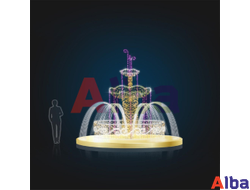 Светодиодный фонтан Золотой малый