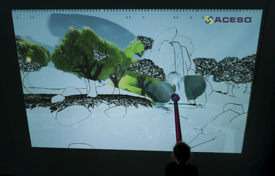 Интерактивная стена-раскраска «Мастер Фломастер»