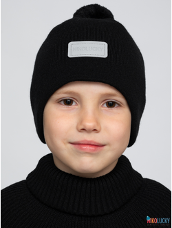 Шапка 24201-02 х/б подклад, черный 52-54