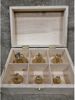 Набор Валдайских колокольчиков в деревянном