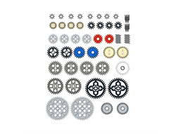 !АНАЛОГ! Assortment of Gears /  Big set,  (GEAR2)