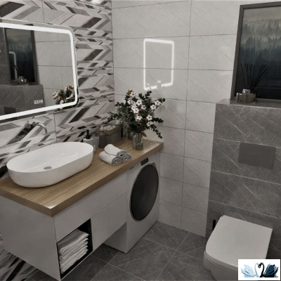 Плитка Belani Верди белая 30х60 см, для стен, Береза керамика