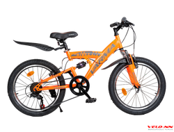 Велосипед 24" VARMA RIVEZ V40 7ск  (серо-оранжевый)(Сделано в России)