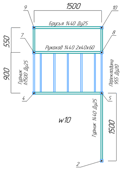 Спортивная площадка WORKOUT w10