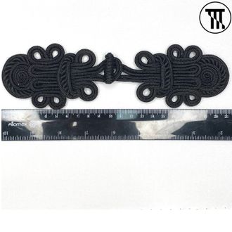 Застежки (позументы), цв. Черный № 3