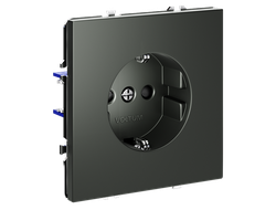 VLS040206 Розетка со шторками 16А, титан-1