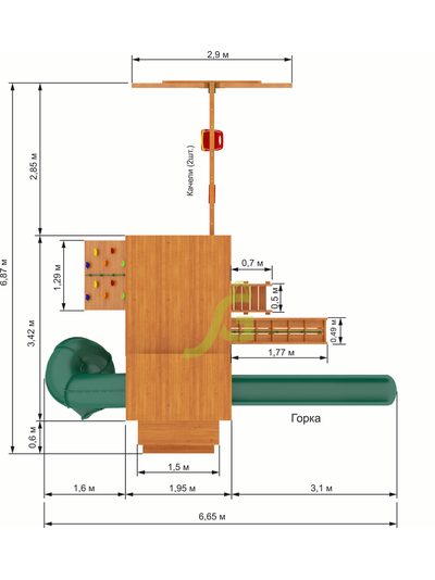 Детская площадка IgraGrad Домик 4