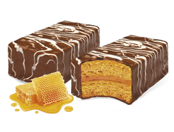 Пирожные «Медовый восторг» в темной глазури