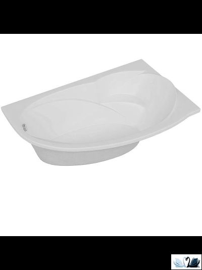 Ванна Aquatek Бетта 170х97 см BET170-0000084, акриловая, правая с панелью и сифоном + вклеенный каркас