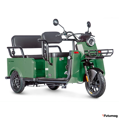 Электротрицикл Wanshida LC-F200 60V 1000Вт зеленый