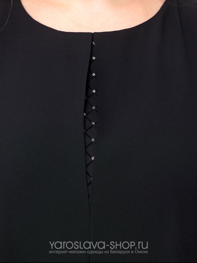 Эффектное шифоновое женское платье А–силуэта