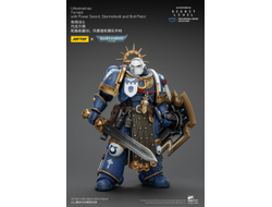 Ультрамарин брат Торвальд (Warhammer 40K) - КОЛЛЕКЦИОННАЯ ФИГУРКА 1/18 Torvald with Power Sword, Stormshield and Bolt Pistol (JT02809) - JOYTOY