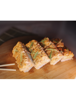 СУШИ-ПИЦЦА С ЛОСОСЕМ