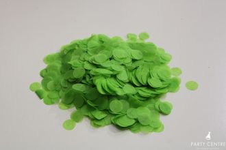 Конфетти бумажное зеленый, 2,5 см