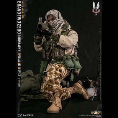 Пулеметчик патруля САС (операция "Буря в пустыне") - Коллекционная ФИГУРКА 1/6 scale British Army Special Air Service (SAS) Gunner (78099) - DAMTOYS