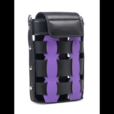 Мини-сумка 118	Черный Пурпурный