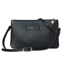 Кожаная женская сумка Cesine black (арт. 8001-01)