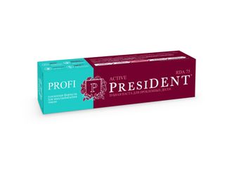 Зубная паста для активной защиты дёсен Profi Active, PresiDENT, 50 мл.