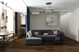 ЖК Континенталь. Гостиная