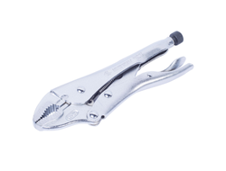 Зажим с фиксатором 142 мм, с закругленными губками KING TONY 6011-05R